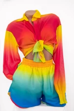 Costum de Baie Dama 4 Piese H55 Multicolor | Meina » MeiShop.Ro