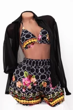 Costum de Baie Dama 4 Piese H56 Negru | Meina » MeiShop.Ro