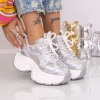 Pantofi Sport Dama cu Platforma 9157-15 Argintiu | Mei