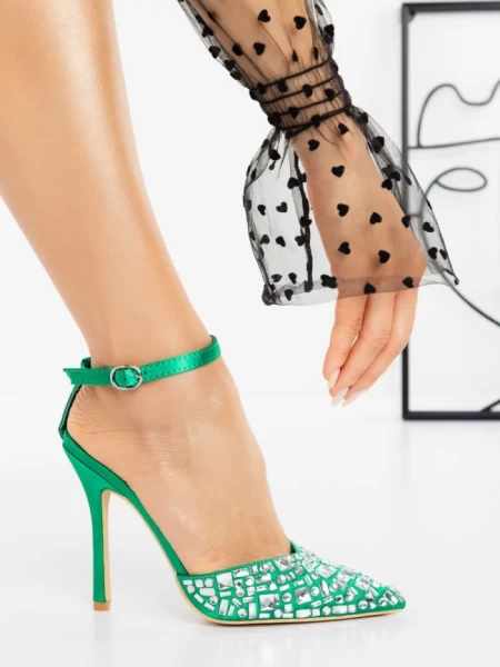 Pantofi Stiletto LD-1160 Verde | L.Day » MeiShop.Ro