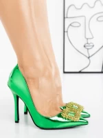 Pantofi Stiletto LD-1177 GREEN | L.DAY