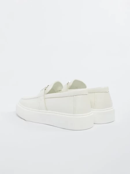 Mocasini Barbati din piele naturala 5NXE36 ALL WHITE | MEI