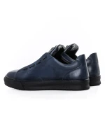 Pantofi Sport Barbati din piele naturala 90985 Albastru inchis » MeiShop.Ro
