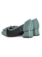 Pantofi cu Toc Gros TP508-30 GREEN | ADVANCER