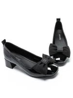 Pantofi cu Toc Gros TP2610-3 BLACK | ADVANCER