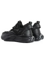 Pantofi Sport Barbati din piele naturala 23068 BLACK | FRANCO GERARDO
