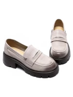 Pantofi Casual Dama din piele naturala 66319 CREAM | FORMAZIONE