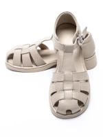 Sandale dama cu talpa joasa 7168-1 CREAM | MEI
