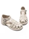 Sandale dama cu talpa joasa 7168-1 CREAM | MEI