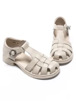 Sandale dama cu talpa joasa 7168-1 CREAM | MEI
