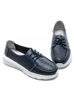 Pantofi Casual Dama din piele naturala K98820 DARK BLUE | GALOP