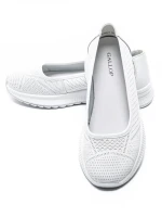Balerini Dama din piele naturala K98821 WHITE | GALOP