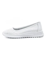 Balerini Dama din piele naturala K98821 WHITE | GALOP