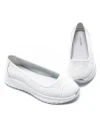 Balerini Dama din piele naturala K98821 WHITE | GALOP