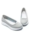 Balerini Dama din piele naturala K98821 GREY | GALOP