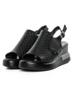 Sandale Dama din piele naturala 8130 BLACK | ADVANCER