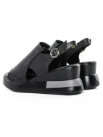 Sandale Dama din piele naturala 8130 BLACK | ADVANCER
