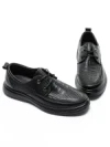 Pantofi Casual Barbati din piele naturala 883L-17 BLACK | ADVANCER