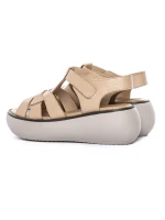 Sandale Dama din piele naturala FF03 APRICOT | ADVANCER