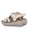 Sandale Dama din piele naturala FF03 CREAM | ADVANCER