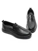 Pantofi Casual Barbati din piele naturala 883L-18 BLACK | ADVANCER