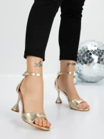 Sandale Dama cu Toc Subtire 5XKK17 GOLD | MEI