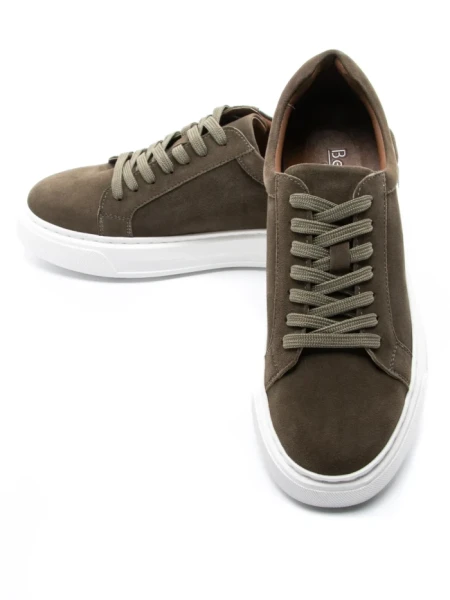 Pantofi Casual Barbati din piele naturala MY002-113 KHAKI | BERLINER