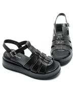 Sandale Dama din piele naturala 20295 BLACK | ADVANCER