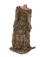 Rochie de Plaja 305 Leopard Inchis » MeiShop.Ro