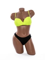 Costum de Baie Dama 3 piese M1502 Verde neon » MeiShop.Ro