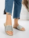 Papuci Dama cu Talpa Joasa 3AQ18 BEIGE | MEI