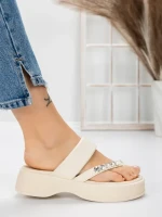 Papuci Dama cu Talpa Joasa 3AW291 BEIGE | MEI