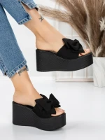 Papuci Dama cu Platforma 5WL8 BLACK | MEI