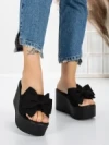 Papuci Dama cu Platforma 5WL8 BLACK | MEI