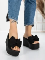 Papuci Dama cu Platforma 5WL8 BLACK | MEI