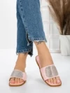 Papuci Dama cu Talpa Joasa 3AW308 PINK | MEI