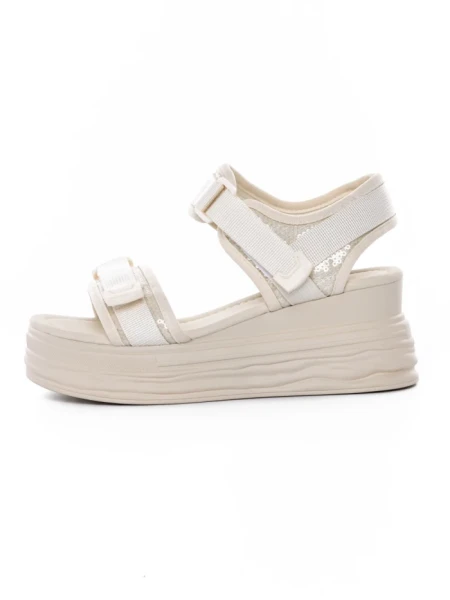 Sandale Dama din piele naturala 1036139 WHITE | FORMAZIONE