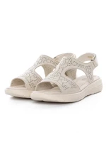 Sandale Dama din piele naturala 56686 CREAM | BERLINER