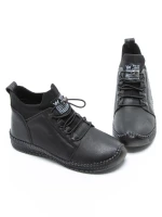 Ghete Dama din piele naturala 2061X Negru | Advancer » MeiShop.Ro