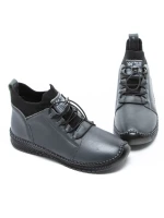 Ghete Dama din piele naturala 2061X Gri | Advancer » MeiShop.Ro