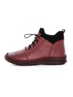 Ghete Dama din piele naturala 2061X Visiniu | Advancer » MeiShop.Ro