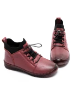 Ghete Dama din piele naturala 2061X Visiniu | Advancer » MeiShop.Ro