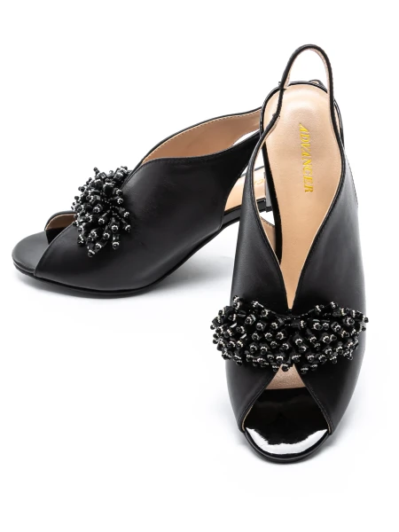 Sandale Dama cu Toc gros KD815-2A Negru » MeiShop.Ro