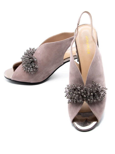 Sandale Dama cu Toc gros KD815-2C Maro deschis » MeiShop.Ro