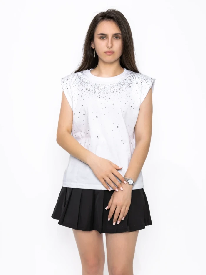 Tricou Dama T7271 ALB | KIKIRIKI