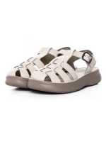 Sandale Dama din piele naturala 1957623 CREAM | FORMAZIONE