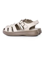 Sandale Dama din piele naturala 1957623 CREAM | FORMAZIONE