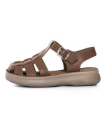 Sandale Dama din piele naturala 1957623 KHAKI | FORMAZIONE