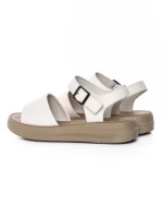 Sandale Dama din piele naturala 246611T CREAM | FORMAZIONE