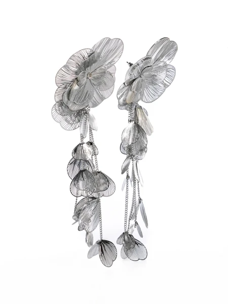 Cercei de Dama E134 Argintiu | Mei » MeiShop.Ro